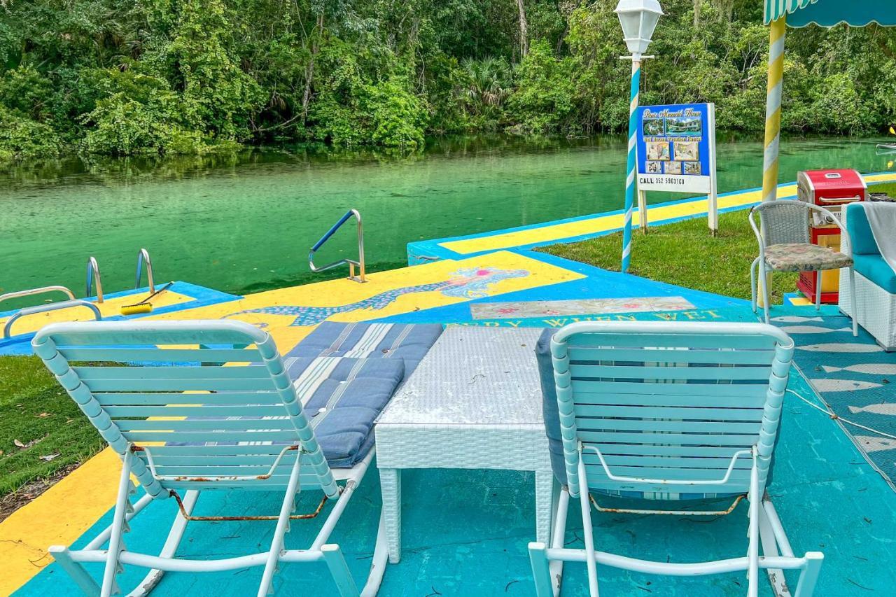 Appartamento Pams Mermaid House With Riverfront Yard And Lanai! Weeki Wachee Esterno foto